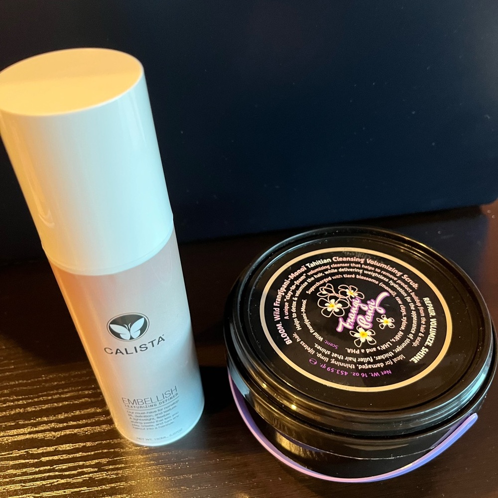 Calista Embellish Texturizer and Bloom Clay Volumizing Scrub